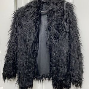 Faux fur coat